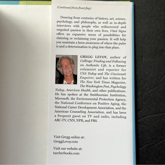 Vital Signs by Gregg Levoy | Self-help, Psychology | Hardcover Book - Picture 4 of 12